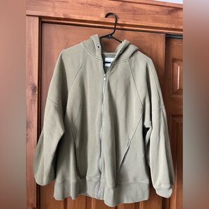Abercrombie & Fitch Sage Green Fleece Hoodie